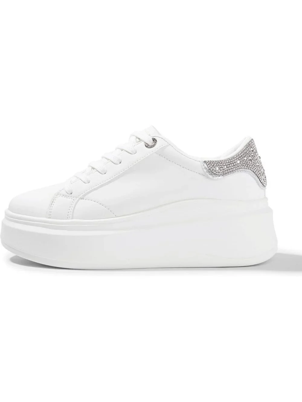 🆕Women's White 1 Platform Fashion Sneakers Classic Low Top Thick Sole Casual